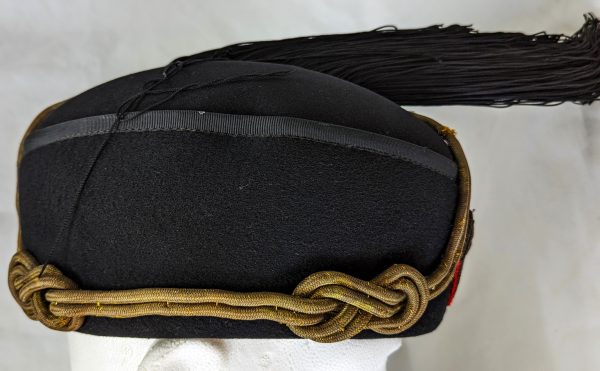 WW2 era Italian Black Shirt MVSN Fascist senior officers’ black uniform fez cap - Image 5