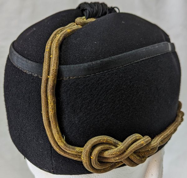 WW2 era Italian Black Shirt MVSN Fascist senior officers’ black uniform fez cap - Image 6