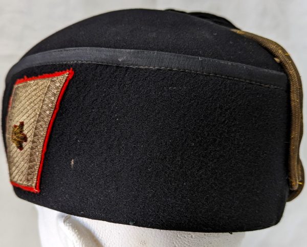 WW2 era Italian Black Shirt MVSN Fascist senior officers’ black uniform fez cap - Image 7