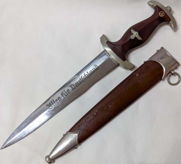 WW2 German S.A. 1933 1st pattern dagger with scabbard by Max Weyersberg of Solingen - Image 3