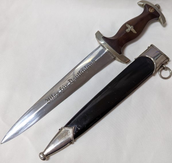 WW2 German S.A./N.S.S.K. 1933 1st pattern dagger with scabbard by Ewald Cleff, Solingen - Image 3