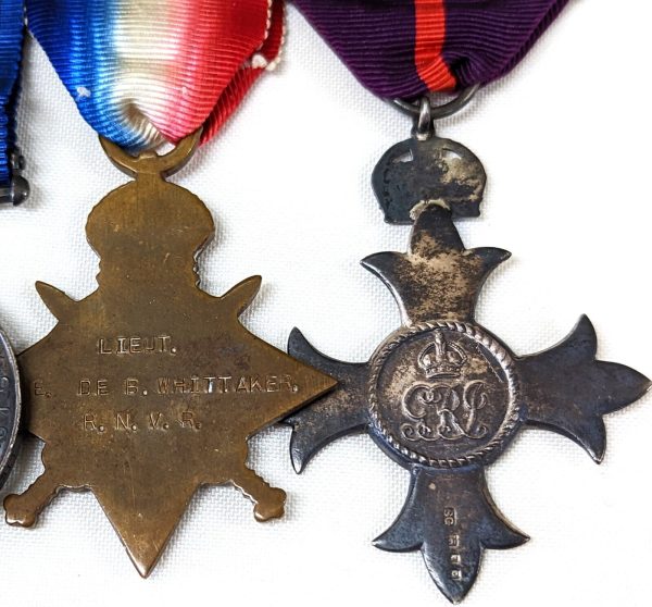 RNAS GALLIPOLI DEFENCE LONDON WW1 MBE MEDALS MAJOR EDWARD BAGALIGH WHITTAKER MID - Image 8