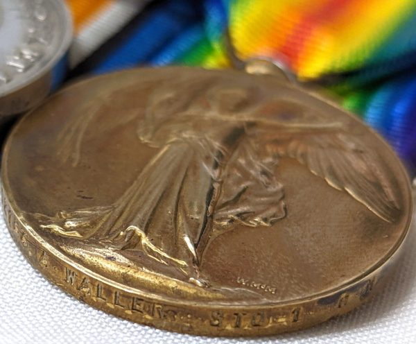 SUNK HMS CORNWALLIS WW1 1914 ROYAL NAVAL DIVISION MEDALS SS.102153 ALBERT WALLER DRAKE BATTALION - Image 8