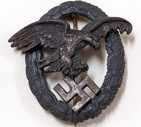 WW2 GERMAN AIR FORCE LUFTWAFFE OBSERVERS' QUALIFICATION BADGE BY F. W. ASSMANN & SOHNE, LUDENSCHEID - Image 2