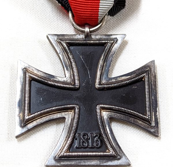 WW2 GERMAN IRON CROSS 2ND CLASS BY HERMANN AURICH, DRESDEN #113 - Image 4