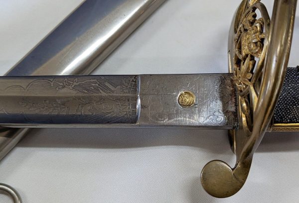 ZULU WARS 1845 BRITISH ARMY GENERAL & STAFF OFFICERS SWORD SCABBARD PULFORD & CO - Image 6