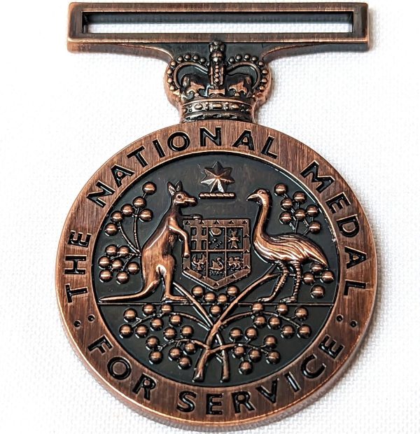 10 x AUSTRALIA ARMY NAVY AIR FORCE EMERGENCY LONG SERVICE NATIONAL MEDAL REPLICA - Image 3