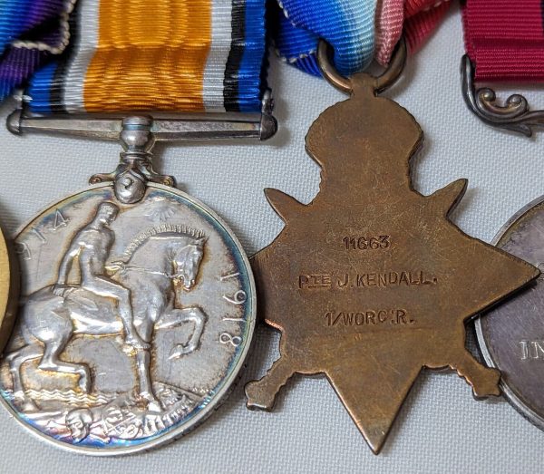 DIED WOUNDS 1918 WW1 DCM MEDALS 11663 JABEZ KENDALL WORCESTERSHIRE REGIMENT - Image 6