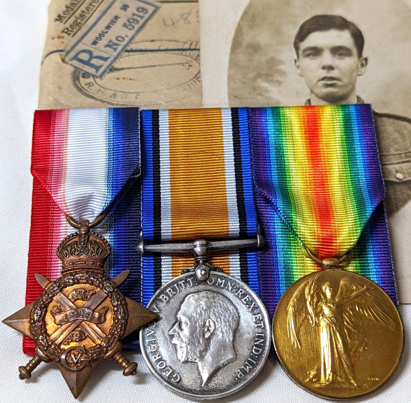 PRISONER OF WAR DIED GERMANY CHRISTMAS DAY 1918 WOUNDED WW1 1914 MEDALS 39744 A RAISON