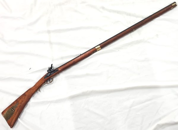 REPLICA AMERICAN 18TH KENTUCKY FLINTLOCK RIFLE MUSKET BY DENIX