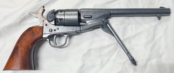 REPLICA DENIX US CIVIL WAR 1860 ARMY COLT REVOLVER BALL N CAP PISTOL GREY - Image 3