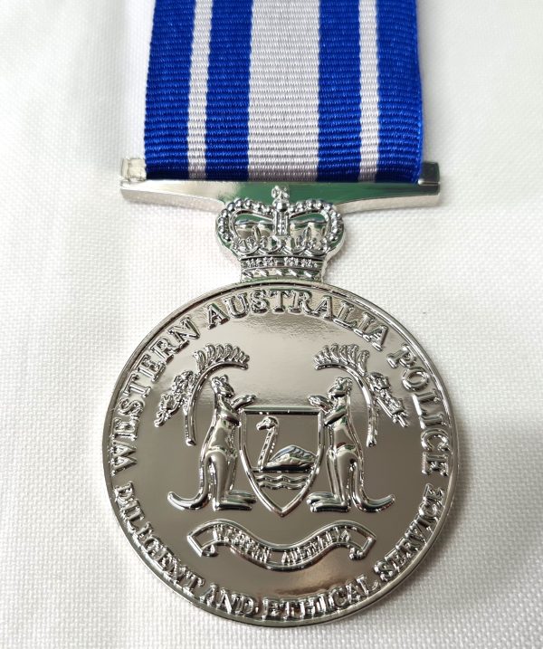 WEST AUSTRALIAN POLICE FORCE SERVICE MEDAL REPLICA CURRENT - Image 3