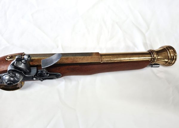 DENIX BRITISH PIRATE BLUNDERBUSS 18TH. C BLACK POWDER MUSKET GUN - GOLD BARREL - Image 3