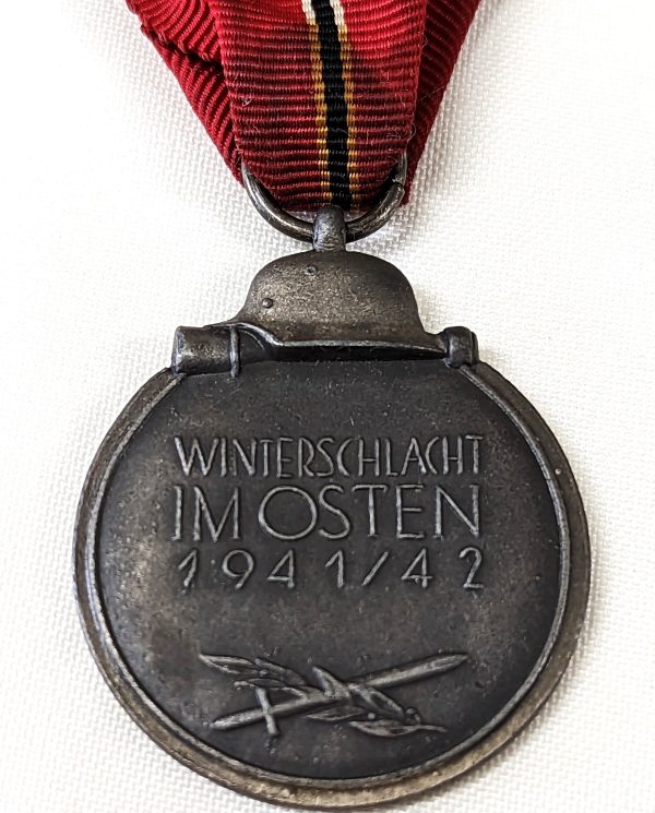 WW2 GERMAN NAZI RUSSIAN FRONT SERVICE MEDAL 2nd TYPE BY RICHARD SIMM & SOHNE, GABLONZ - Image 4