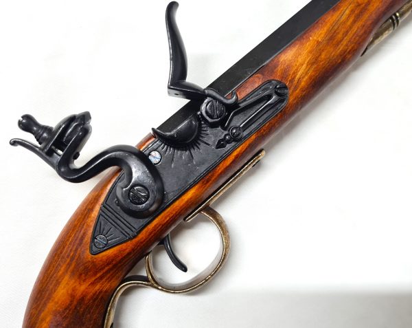 DENIX KENTUCKY BLACKPOWDER FLINTLOCK PISTOL, 1750s REPLICA WAR OF INDEPENDENCE - Image 3