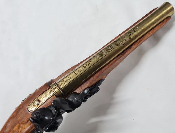 DENIX WASHINGTON'S FLINTLOCK PISTOL, ENGLAND LONDON GUNSMITH 1700s REPLICA - Image 5