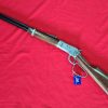 KOLSER WESTERN LEVER ACTION REPLICA RIFLE WINCHESTER WITH LADDER SIGHT USA 1892 SILVER WITH FAUX WOOD HANDLE & STOCK