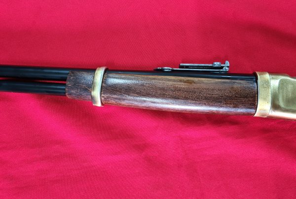 KOLSER WESTERN LEVER ACTION REPLICA RIFLE WINCHESTER WITH LADDER SIGHT USA 1892 BRONZE FINISH WITH FAUX WOOD HANDLE & STOCK - LARGE LOOP - Image 5