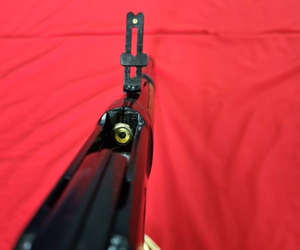 KOLSER WESTERN LEVER ACTION REPLICA RIFLE WINCHESTER WITH LADDER SIGHT USA 1892 BLACK WITH FAUX WOOD HANDLE & STOCK - Image 9