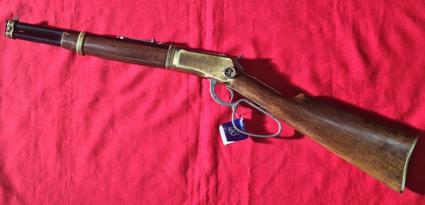 KOLSER WESTERN LEVER ACTION REPLICA RIFLE WINCHESTER CARABINE USA 1892 BRONZE WITH FAUX WOOD HANDLE & STOCK - SHORT BARREL