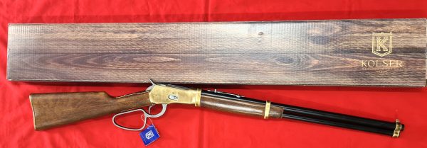 KOLSER WESTERN LEVER ACTION REPLICA RIFLE WINCHESTER CARABINE USA 1892 BRONZE WITH FAUX WOOD HANDLE & STOCK - Image 9