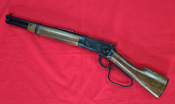 KOLSER WESTERN LEVER ACTION REPLICA MARE'S LEG RIFLE BLACK WITH FAUX WOOD HANDLE & STOCK