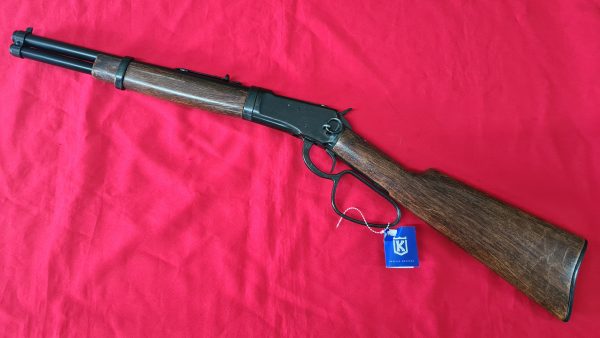 KOLSER WESTERN LEVER ACTION REPLICA RIFLE WINCHESTER CARABINE USA 1892 BLACK WITH FAUX WOOD HANDLE & STOCK - SHORT BARREL