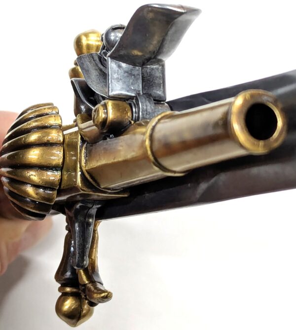 KOLSER 1750s FRENCH COMBINATION REPLICA FLINTLOCK PISTOL & ENGRAVED DAGGER FRANCE - 1101L - Image 6