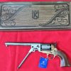 US Western Colt Navy revolver .36 pistol in brass tone and grey metal with gift box by Kolser