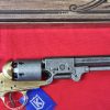 US Western Colt Navy revolver .36 pistol in brass tone and grey metal with gift box by Kolser