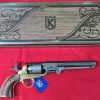 US Western Colt Navy revolver .36 pistol in brass tone and grey metal with gift box by Kolser