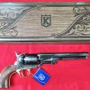 US Western Confederate 1862 Colt Navy revolver .36 pistol in brass tone and antiqued grey black metal with gift box by Kolser