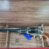 US Western Confederate 1862 Colt Navy revolver .36 pistol in brass tone and antiqued grey black metal with gift box by Kolser