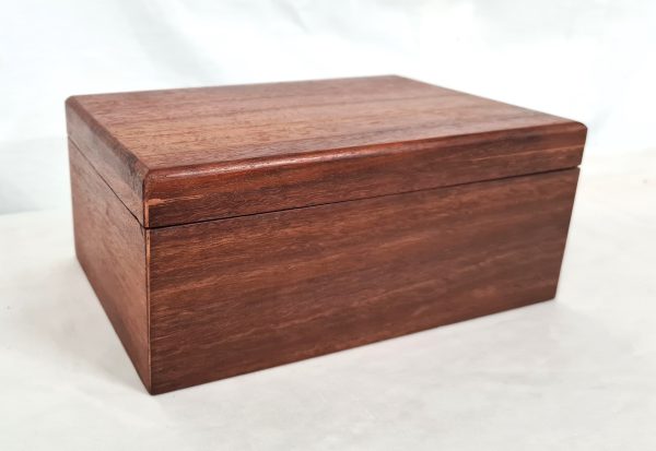 WOODEN JARRAH MEDAL BOX - WAXED - Image 3