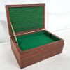 WOODEN JARRAH MEDAL BOX - WAXED