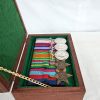 WOODEN JARRAH MEDAL BOX - WAXED - Image 2
