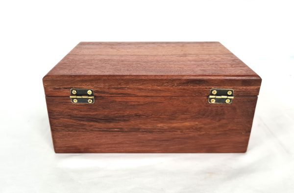 WOODEN JARRAH MEDAL BOX - WAXED - Image 8