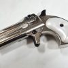 KOLSER PERCUSSION CAP PISTOL DERINGER HANDGUN - NICKEL WITH PEARL GRIP - Image 4