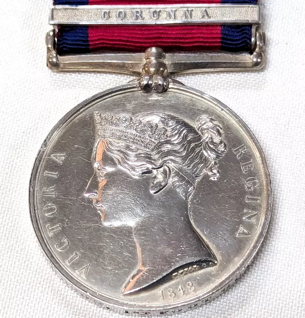 1st Foot Guards British Army Military General Service Medal Napoleon War Corunna Sergeant Benjamin Hodson