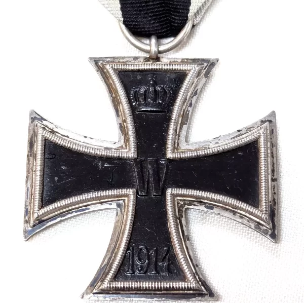 .800 marked silver WW1 German Iron Cross 2nd Class medal