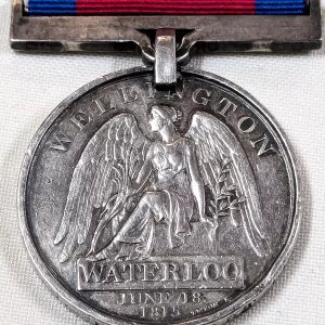 Battle of Waterloo Medal to James Brown Royal Artillery Drivers British Army