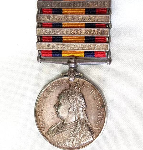 Boer War Lieutenant Dodds Irregular Forces Queens South Africa Medal LIEUT. J.G.K. DODDS. S.A.M.I.F.