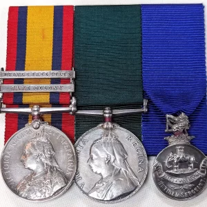 British Army Pre WW1 Boer War & Volunteer service medals West Riding Regiment 6108 SEJT. E. M. WARD, W. RIDING REGT