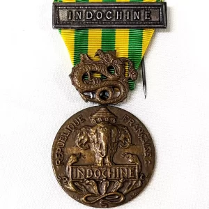 France Vietnam War Indochina campaign medal Indochine bar