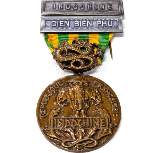 France Vietnam War Indochina medal Indochine & Dien Bien Phu bars original