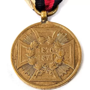 Germany/France 1870 War combattants medal made from captured cannons