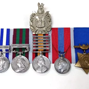 Kings Own Scottish Egypt India and Boer War medals Squire Tempest 2736 PTE S. TEMPEST. 2/K.O. SCO. BORD.