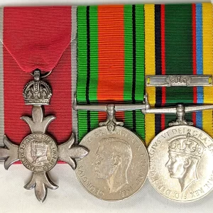 MBE WW2 & Cadet medals Flight Lt Warren Royal Air Force Volunteer Reserve