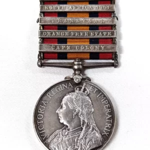 New South Wales Mounted Rifles Australian Boer War Medal 3678 Pte J.H. Bowden