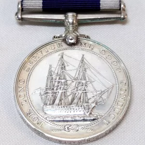 Norway 1940 WW2 Royal Navy Long Service Medal Royal Marine Watts HMS Valiant 22051 D.H. WATTS. MNE. R.M.